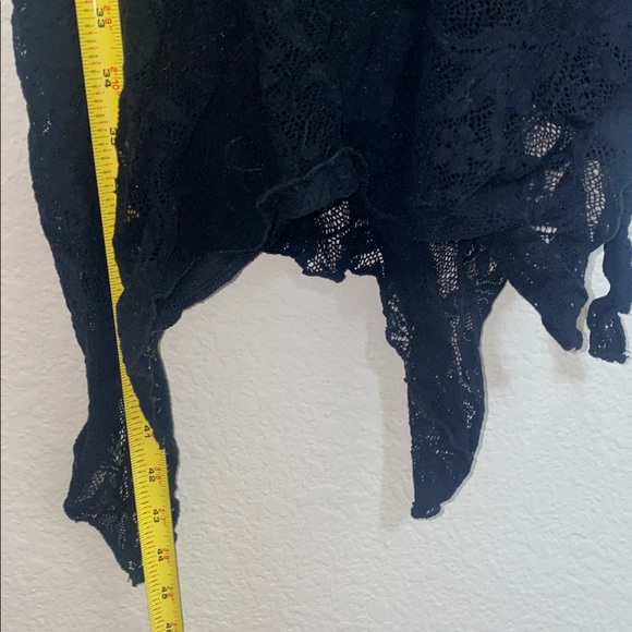 🐚Vintage Andy Blanco adorable hi-low black lace dress! - Picture 4 of 6